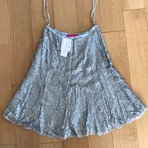Pookie & Sebastian Sequin Skirt